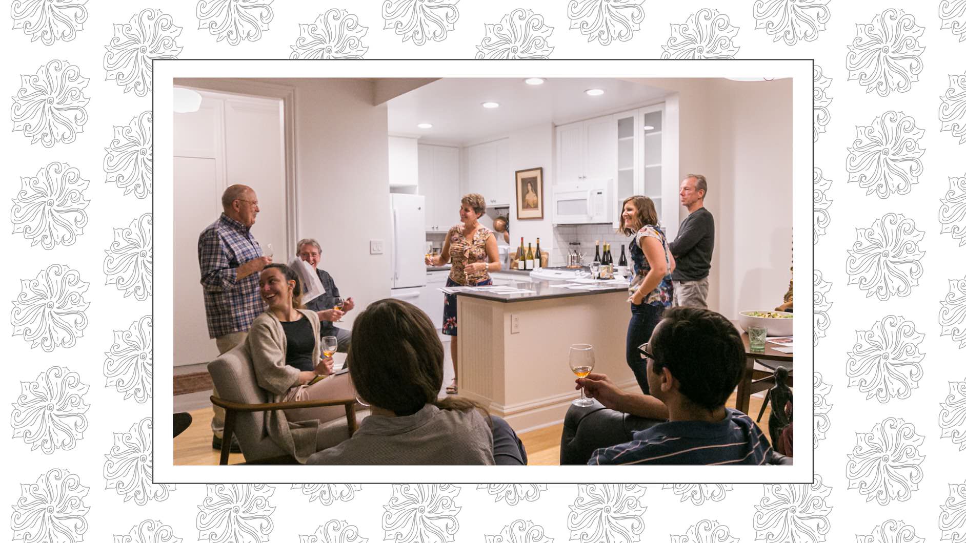 people at a home party